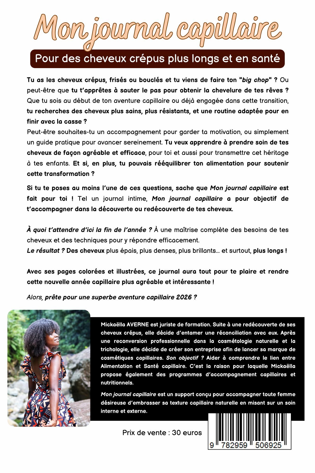 Mon Journal Capillaire - Un guide interactif pour des cheveux afros plus longs