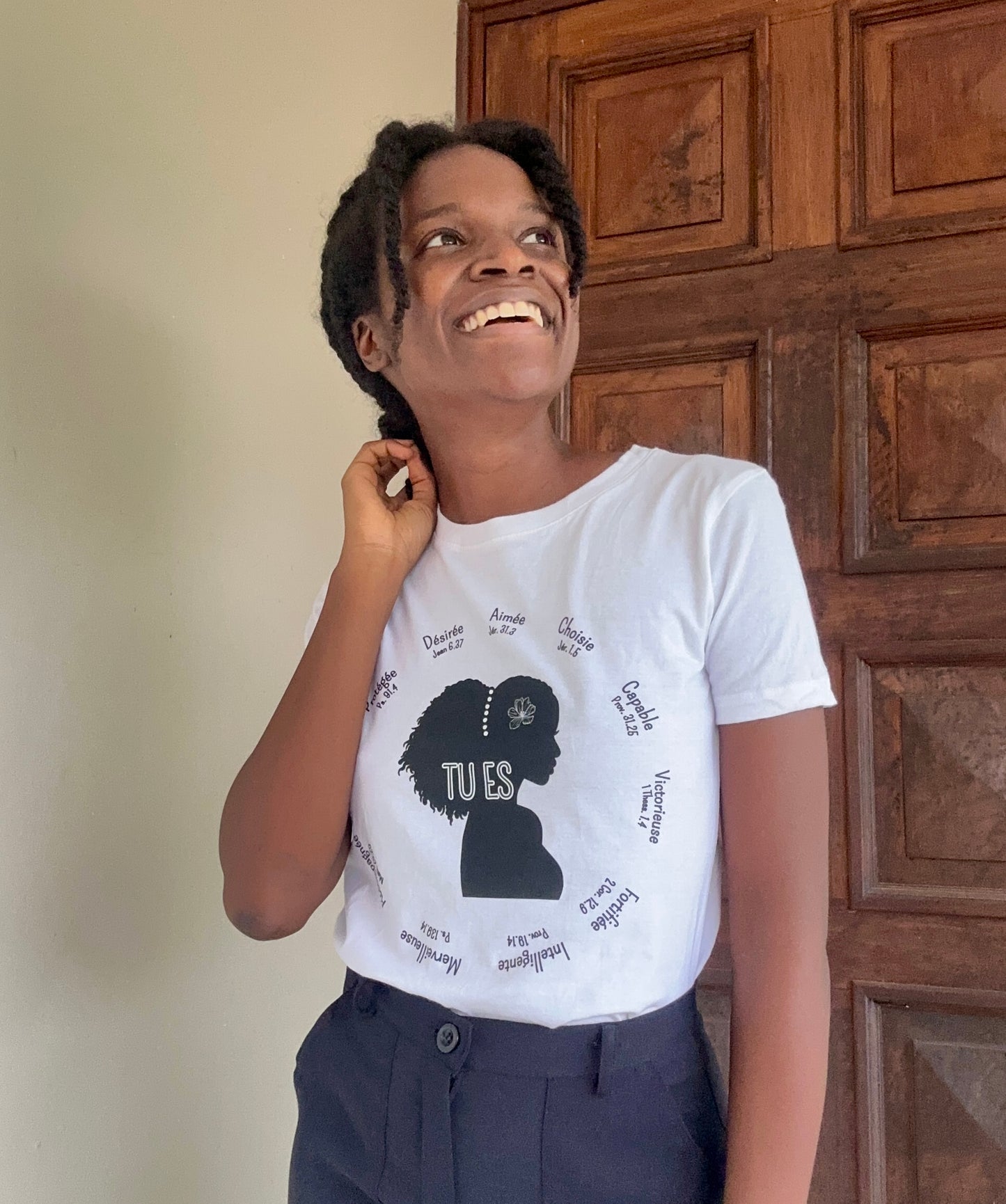 T-shirt à Manches courtes "Tu es..."