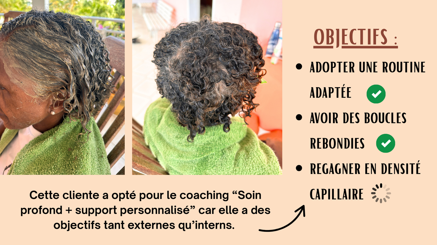 Coaching capillaire ponctuel à domicile (Adulte)