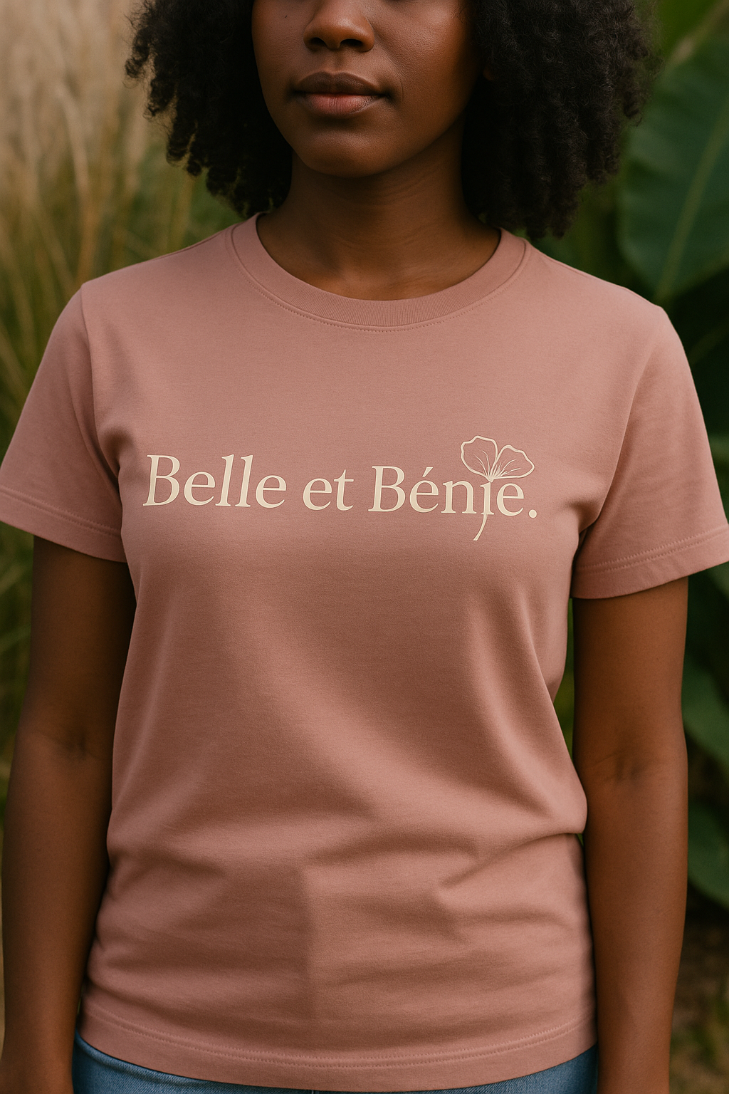 T-shirt à Manches courtes "Belle et Bénie"